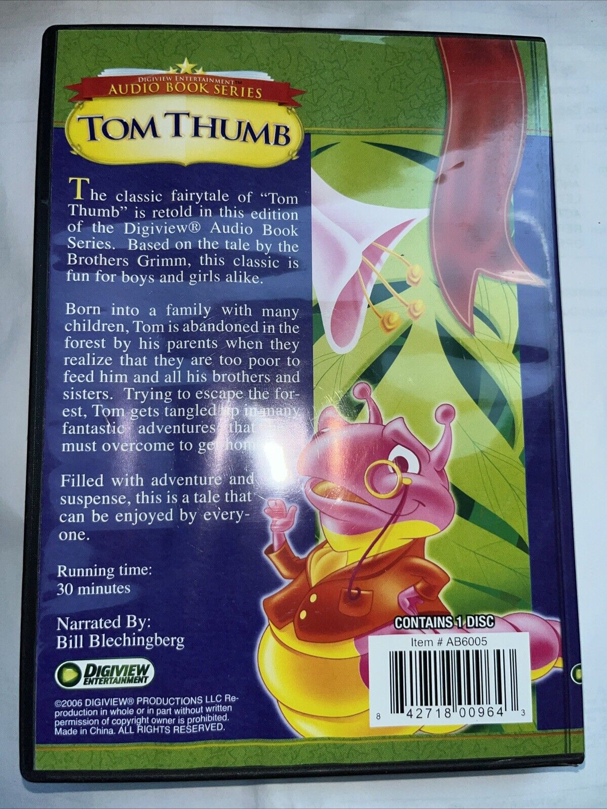 Tom Thumb: Brothers Grimm Classic Fairy Tale (Digiview CD Audio Book Series) +