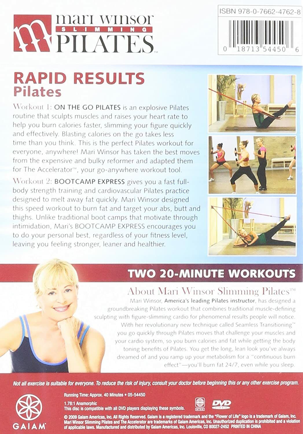 Mari Winsor Slimming Pilates: Rapid Results Pilates (DVD)