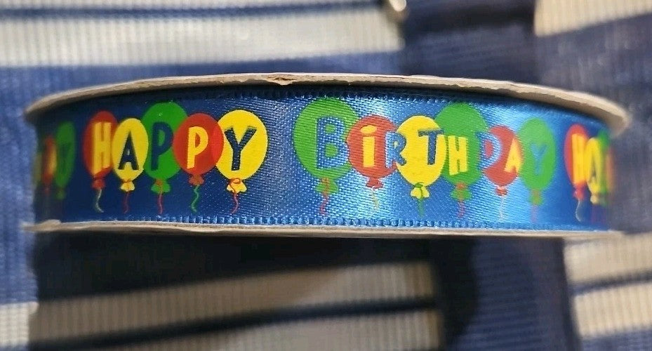 Happy Birthday - Voila 5/8" x 177" Gift Ribbon