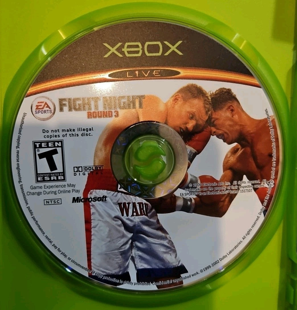 Fight Night Round 3 (XBOX) Tested. No Scratches. New Case