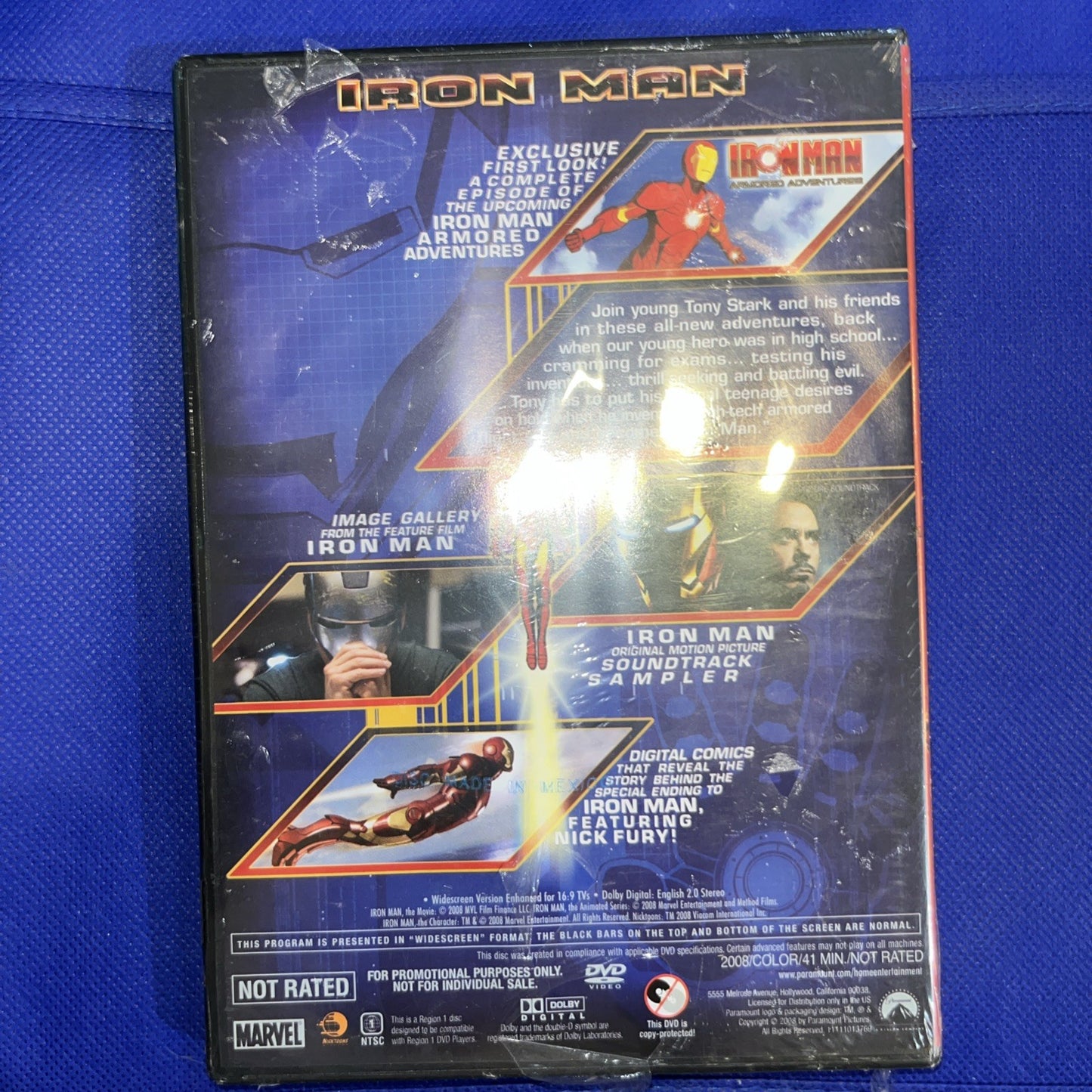 Iron Man DVD Marvel Comics Sampler