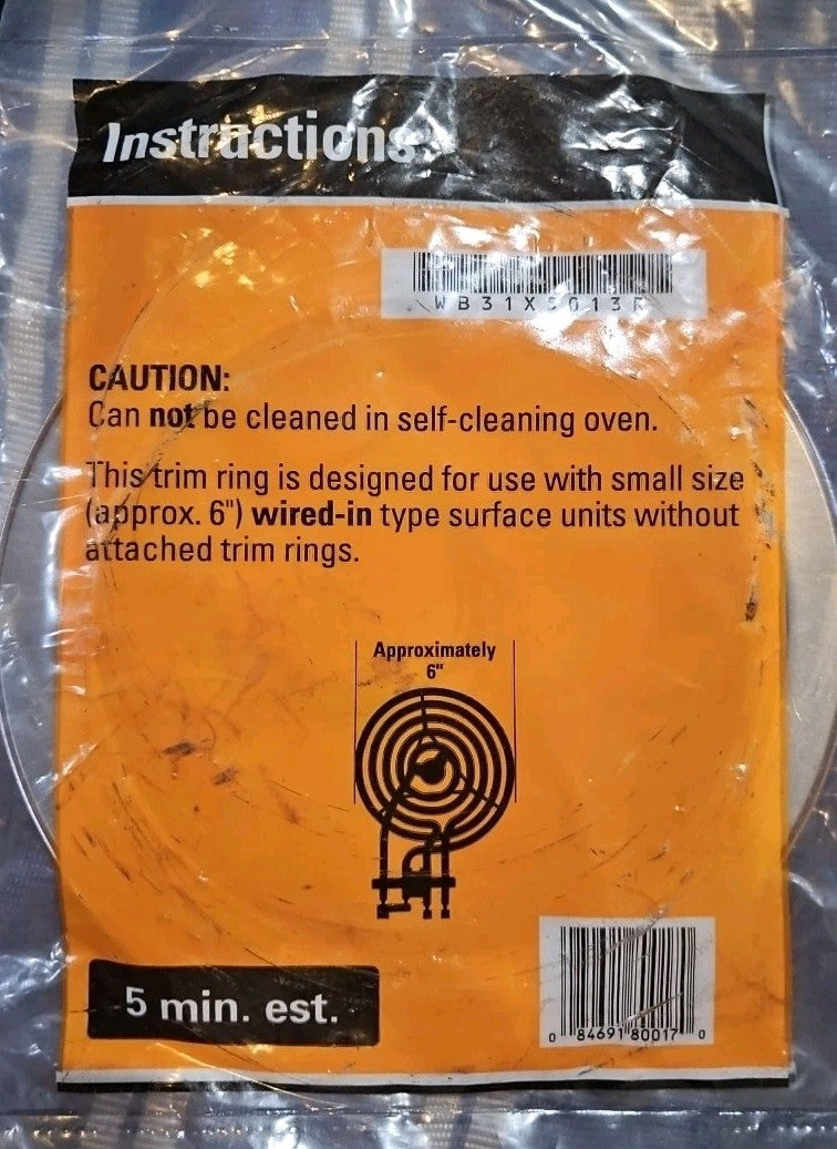 GE 6" Trim Ring For Range WB31X5013R