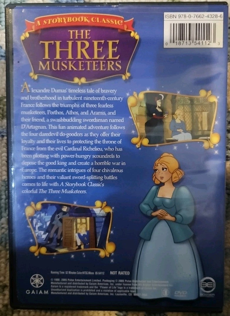 Storybook Classics: The Three Musketeers. New Sealed