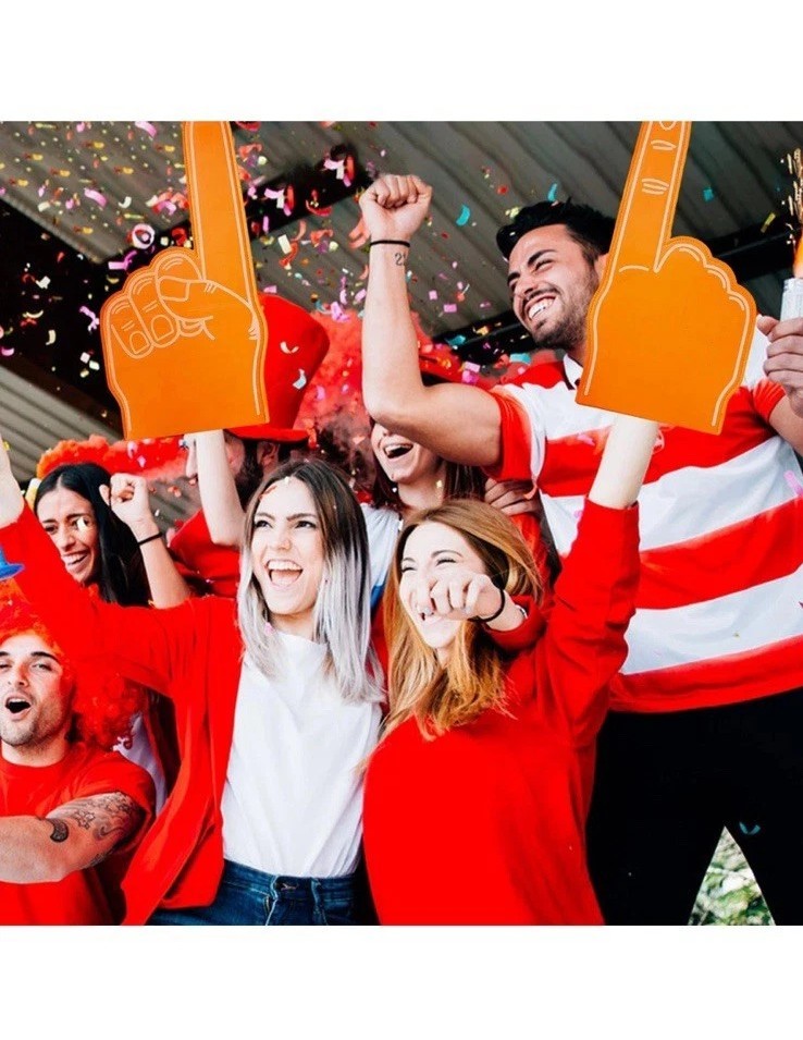 1 Piece Giant Foam Finger 18 Inch Sports Fan Foam Finger DIY Blank Foam Hand