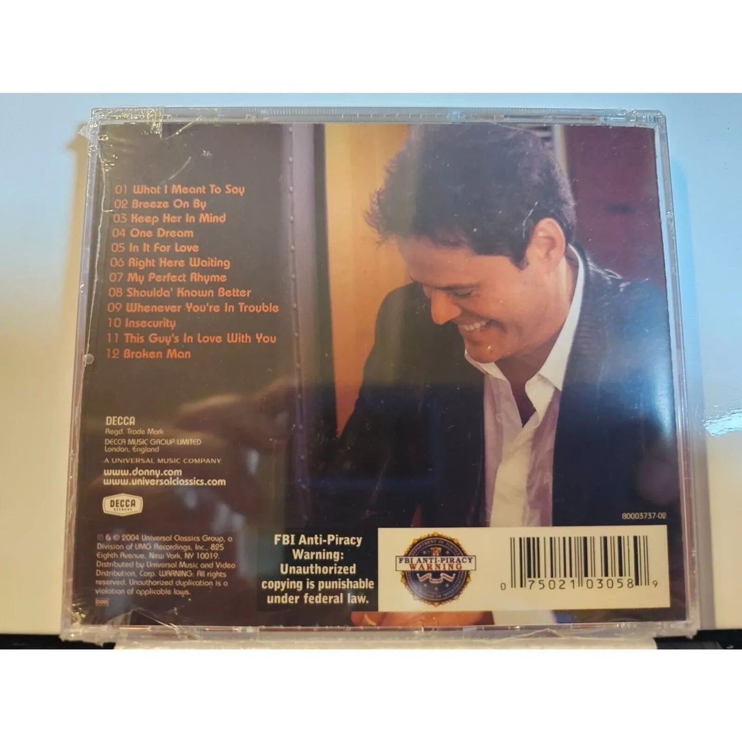 Donny Osmond: What I Meant to Say (DVD) Brand New