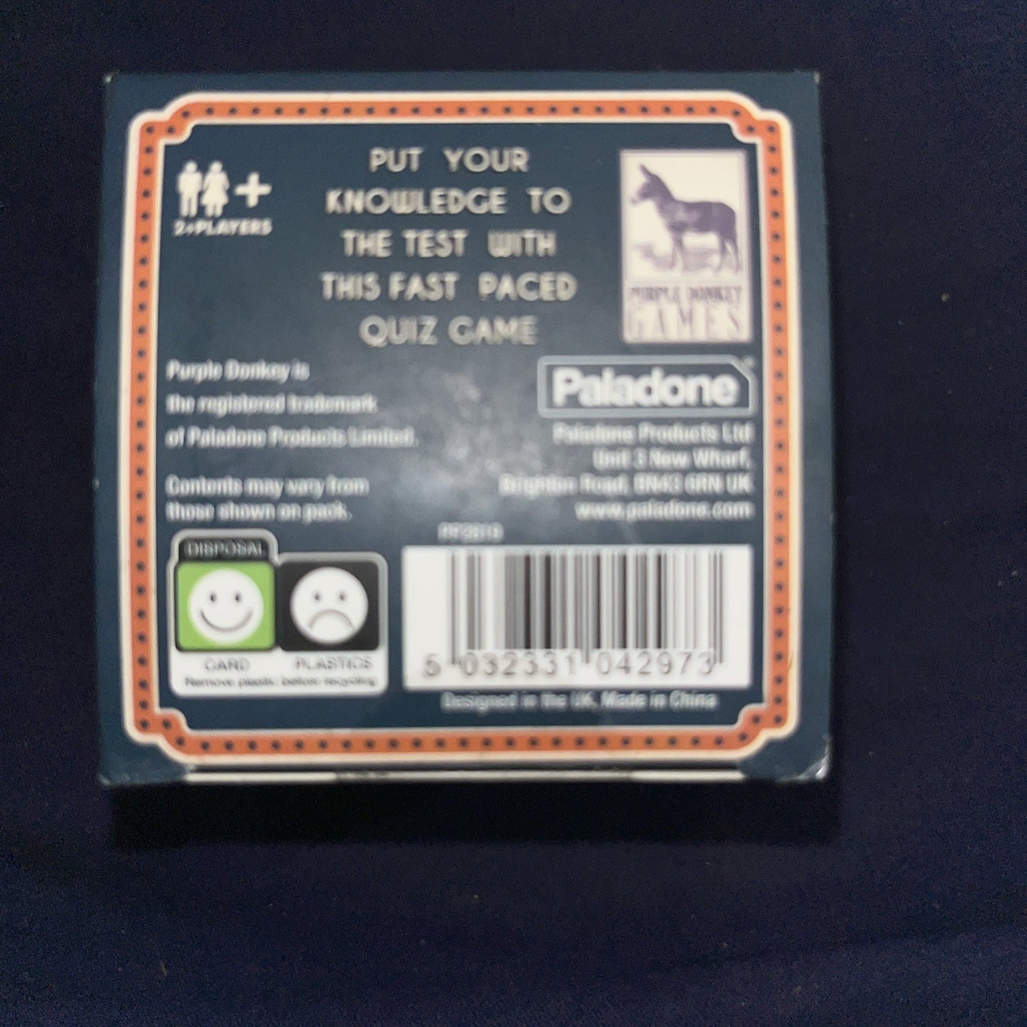 Food & Drink Quiz Card Game - Family Fun