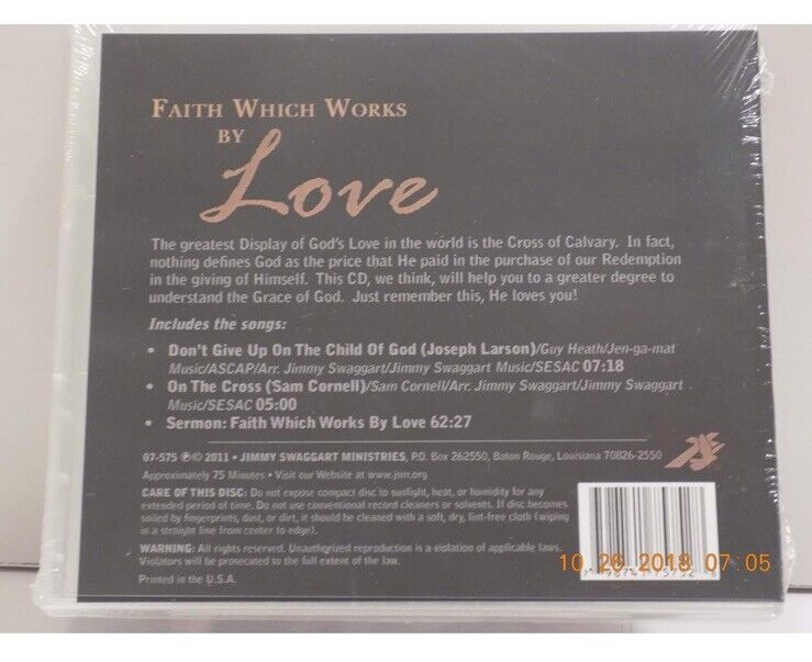 Faith Which Works Sermon By Love Bob Cornell JSM CD 2011