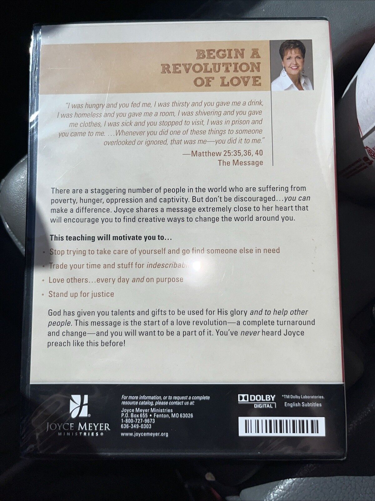 Begin A Revolution Of Love How To Change Your World Joyce Meyer DVD Brand New