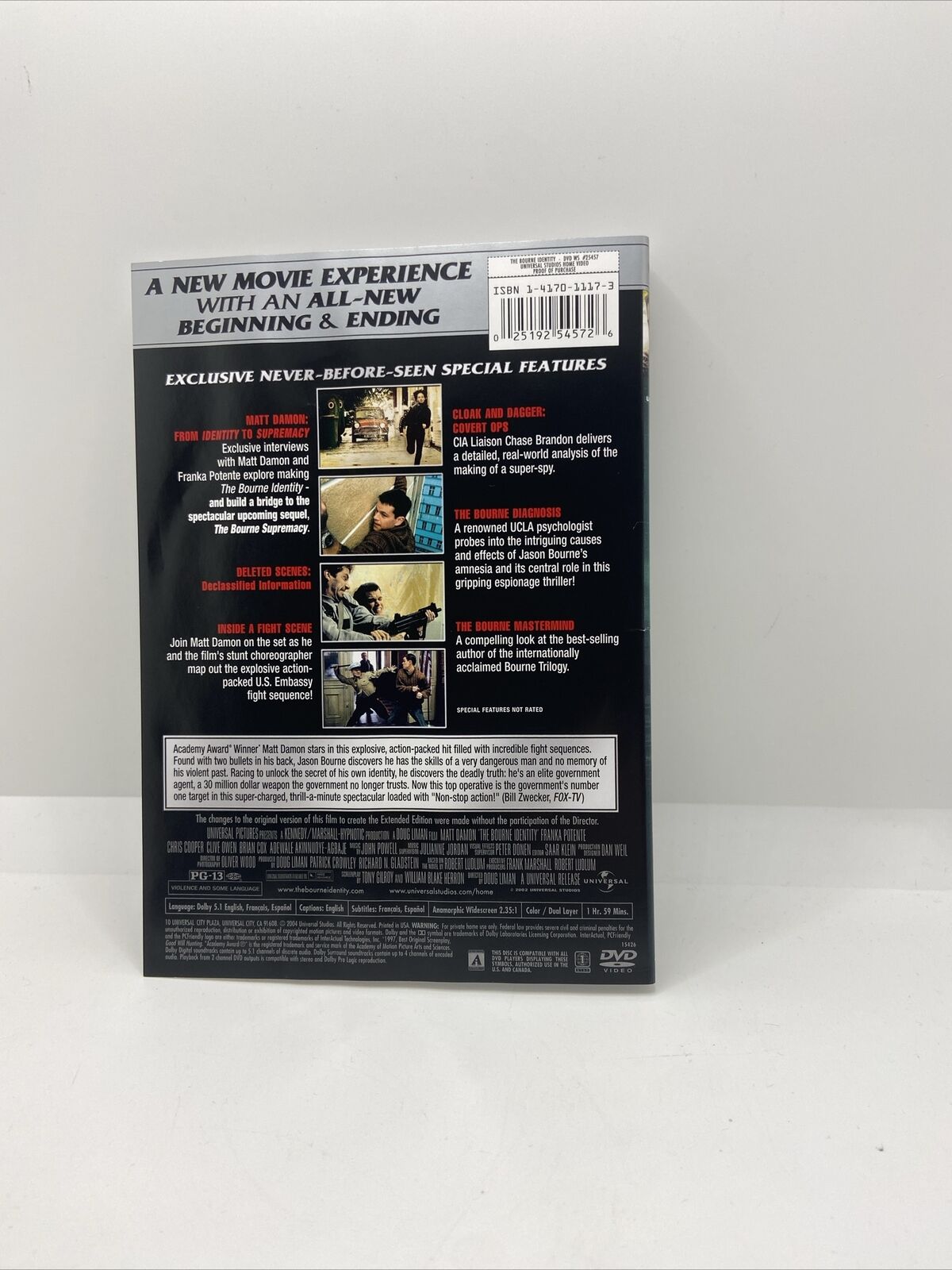 The Bourne Identity (DVD, 2004, The Explosive, Extended Edition - Widescreen)