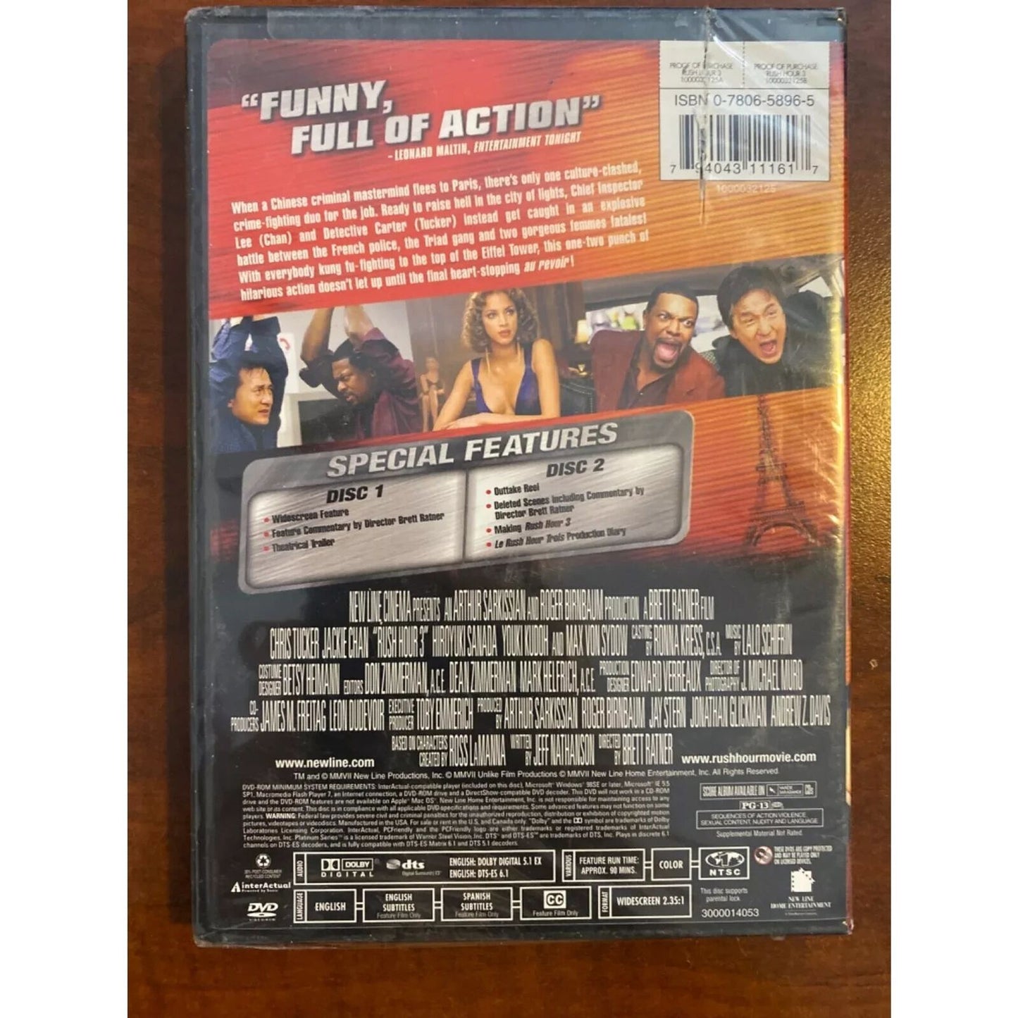 Rush Hour 3 (DVD) Brand New