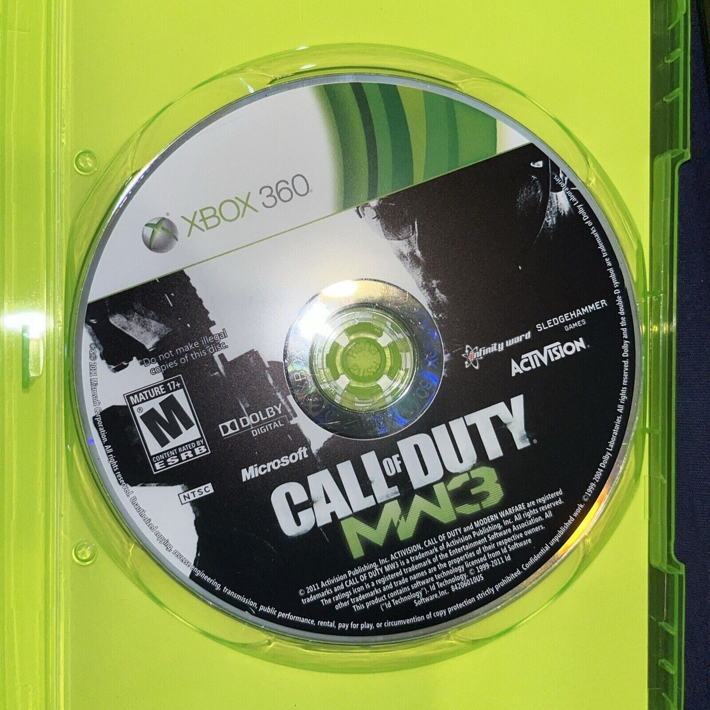 Call of Duty: Modern Warfare 3 (Xbox 360, 2011) Tested. New Case.