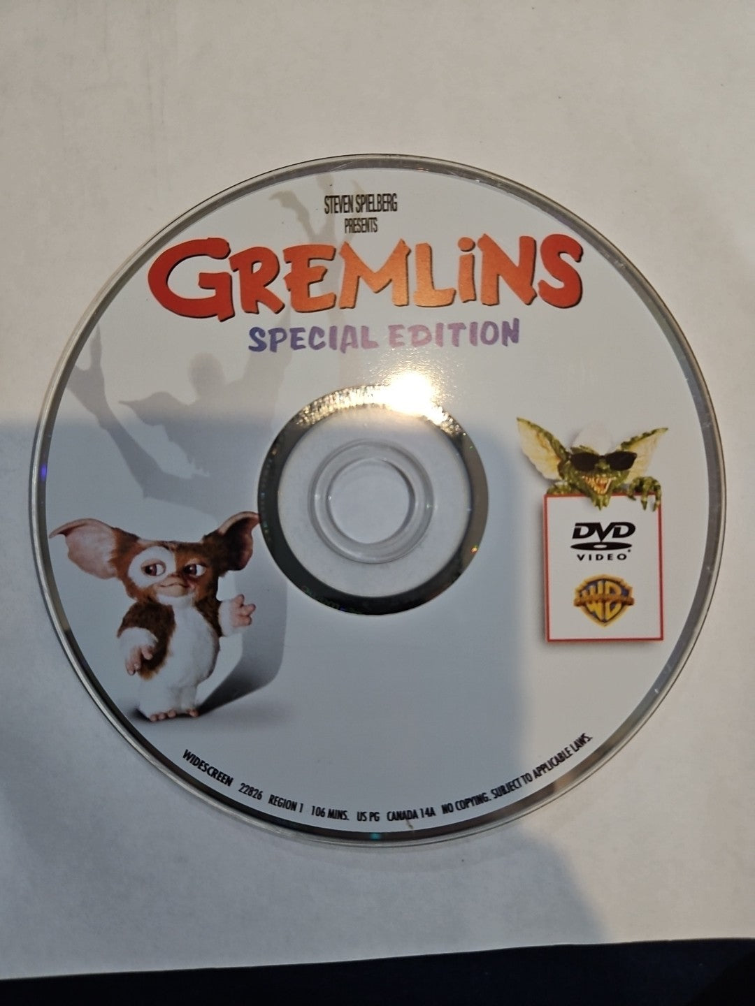 Gremlins Special Edition (DVD) Disc Only. Tested