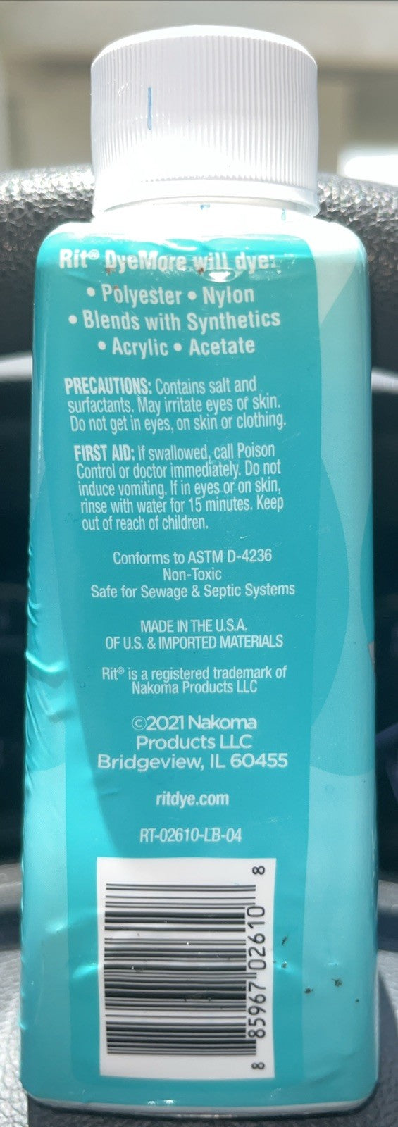 Choose from: Rit Fabric Dye, Tulip Fabric Dye or DyeMore Synthetic Fiber Dye