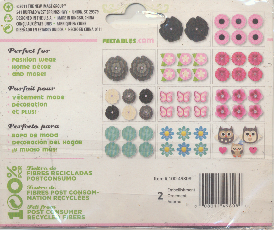 FELTABLES FASHION Iron On Embellishment