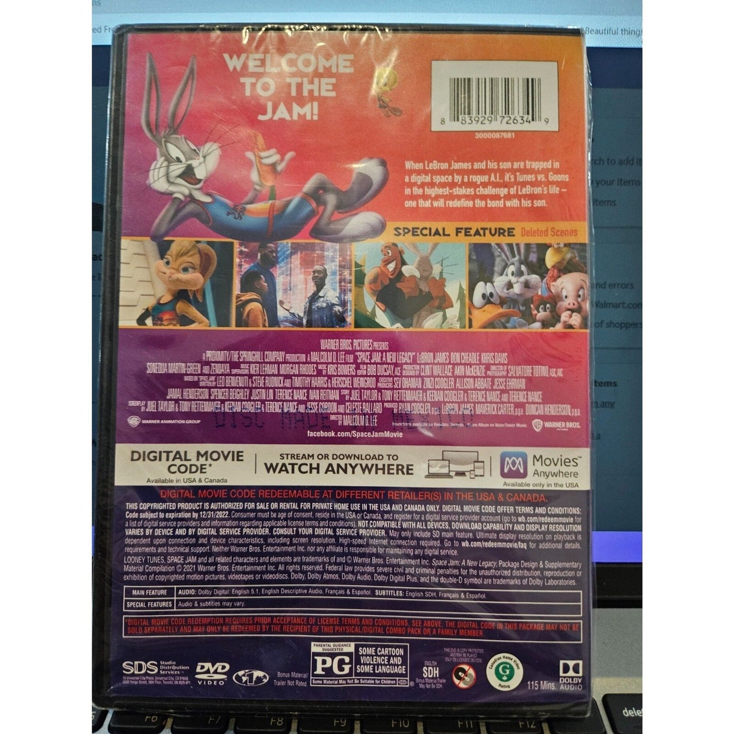 Space Jam: A New Legacy (DVD) Brand New