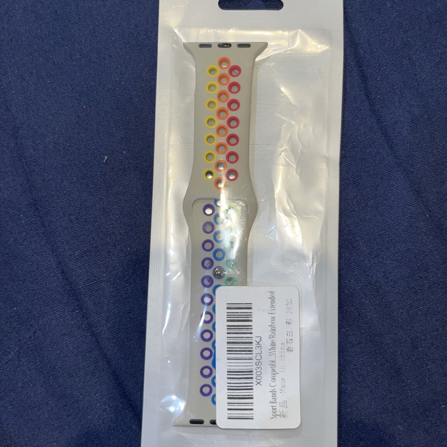 Rainbow Colored Apple Watch Band Fit 38/40/41mm fits 4,5,6,7,8,9 SE