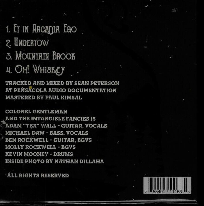 Oh! Whiskey - Colonel Gentleman and the Intangible Fancies (CD)