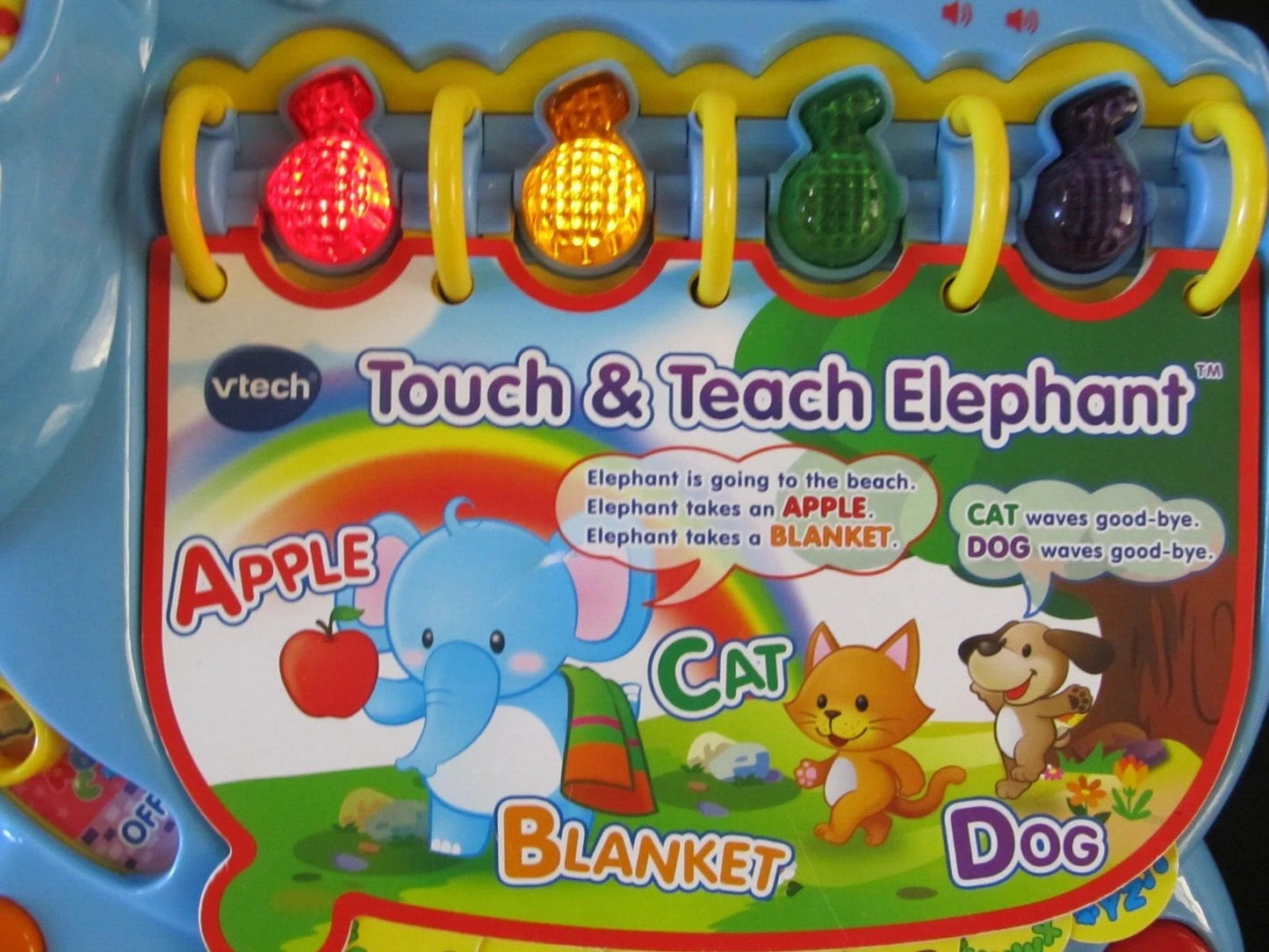 Vtech Touch and Teach Elephant - Learning Educational Toy Numbers Alphabet Songs