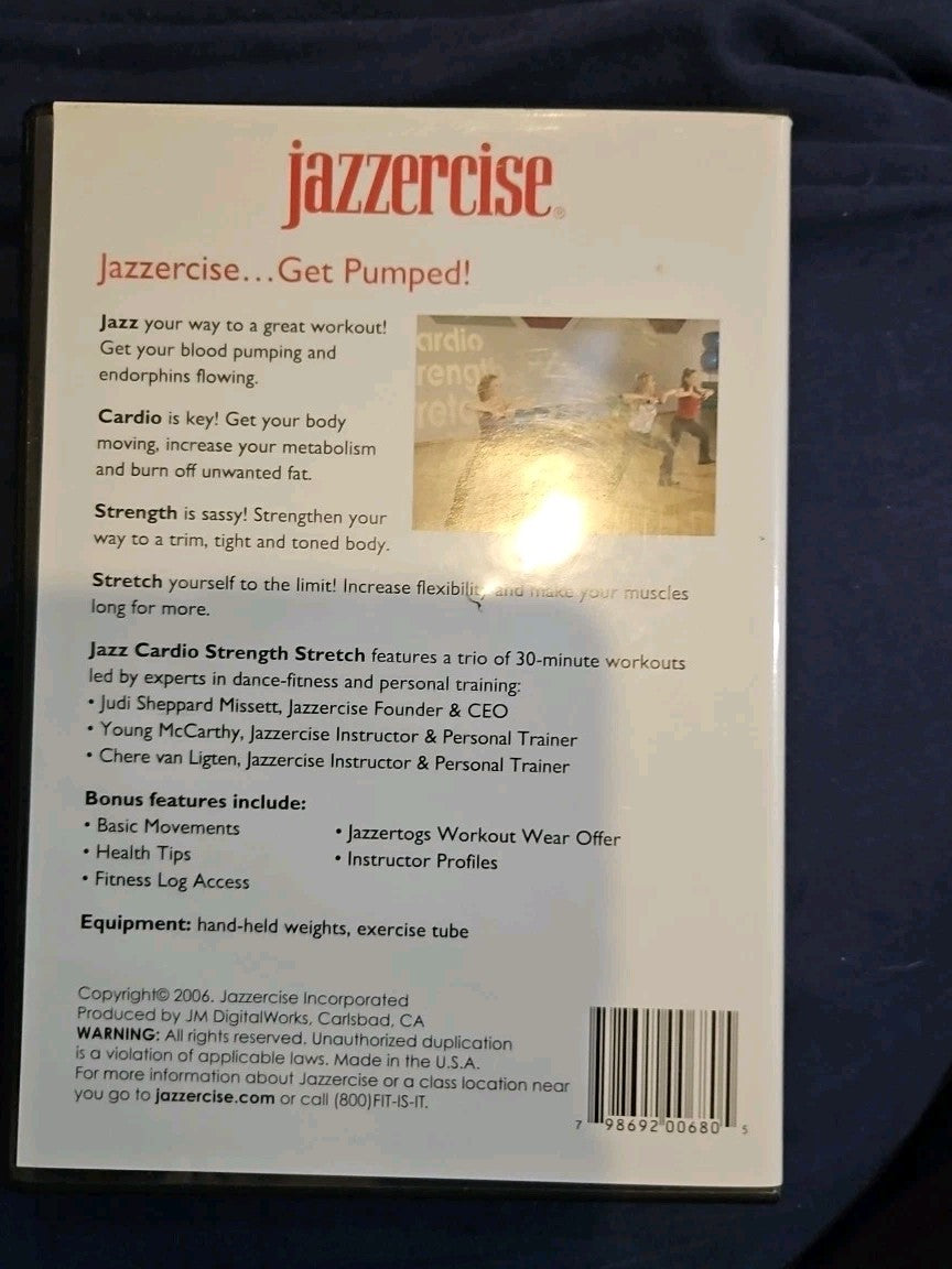 JAZZERCISE Jazz Cardio Strength Stretch DVD