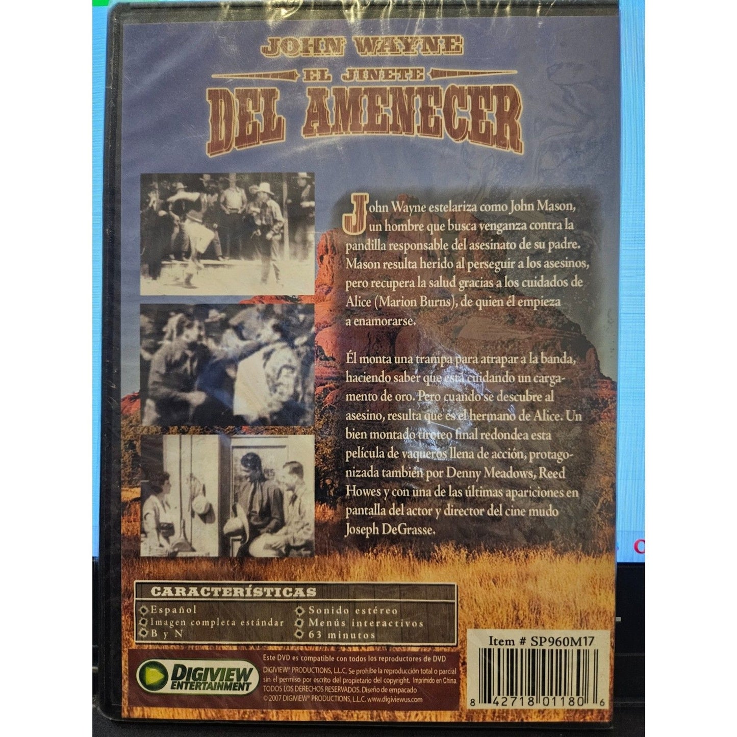 John Wayne: El Jinete Del Amenecer (DVD) Brand New Sealed
