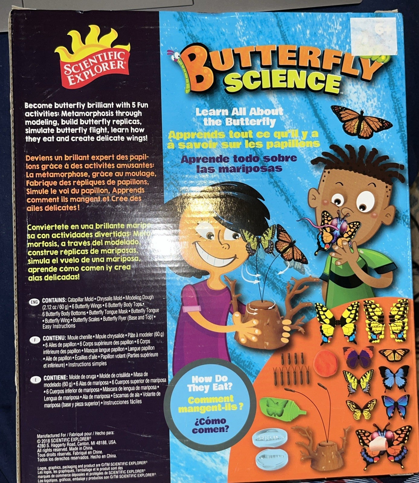 Scientific Explorer Butterfly Science Kit 5 Educational Activities 25 Pieces!