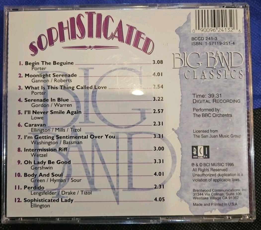 Sophisticated: Big Band Classics - The BBC Orchestra - CD