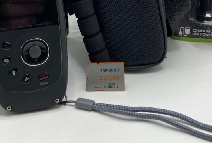 Kodak PlaySport ZX5 BLACK Waterproof Video Camera + Tripod + Case + 32GB Bundle