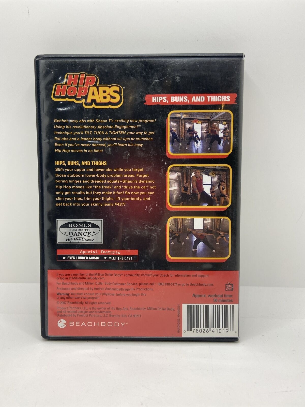 Hip Hop Abs Hips, Buns, And Thighs/Last Minute Buns VG w/Case, Artwork