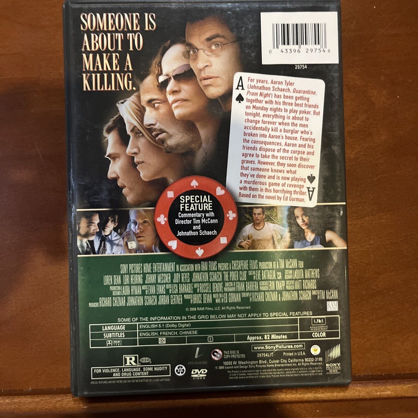 DVD - The Poker Club Brand New Sealed