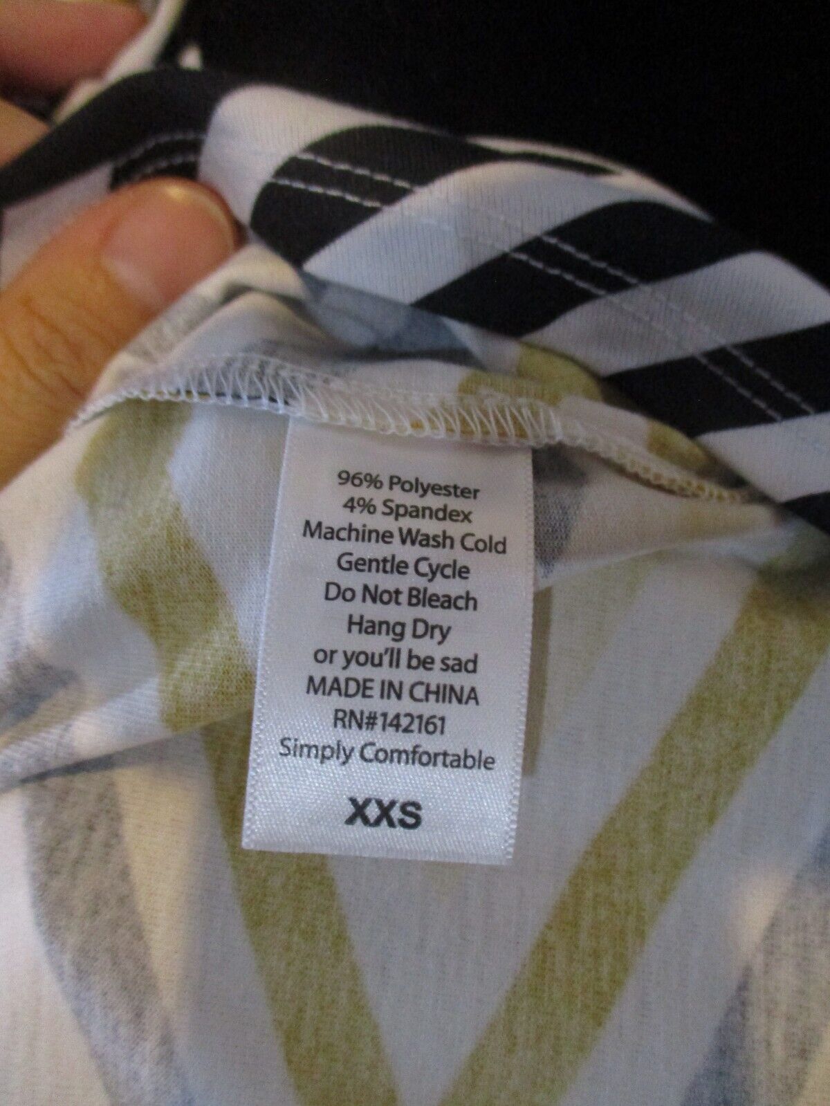 LuLaRoe Irma Black White Mustard Tunic Geometric XXS NWOT