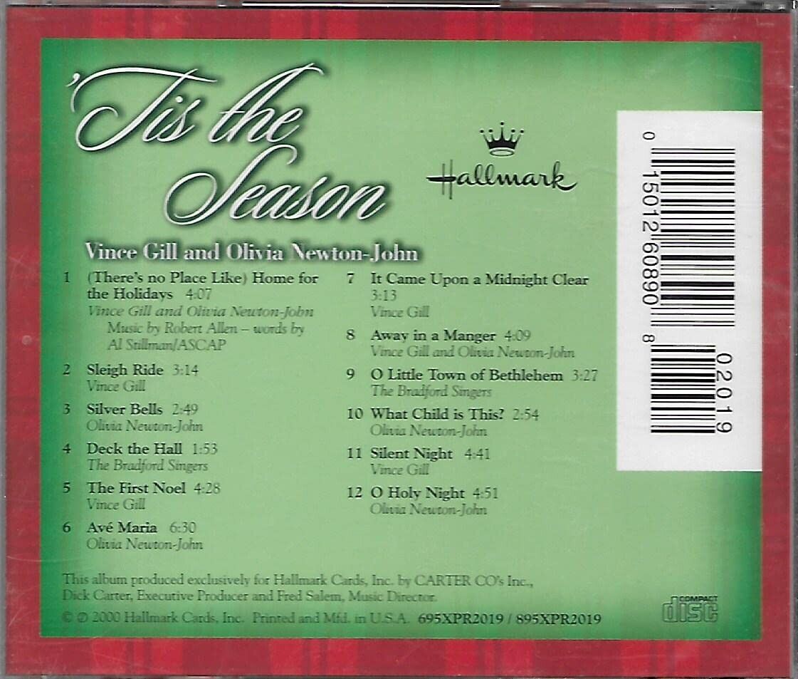Tis The Season - Vince Gill and Olivia Newton-John - Hallmark Christmas Music CD
