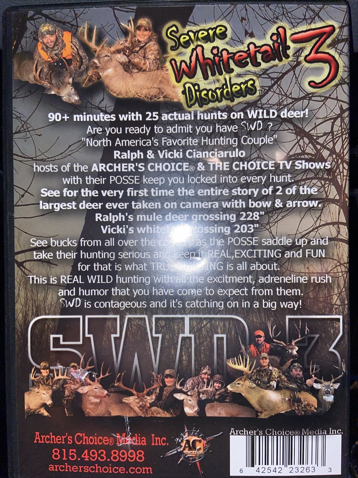 Severe Whitetail Disorders 3 DVD Bow Hunting Video