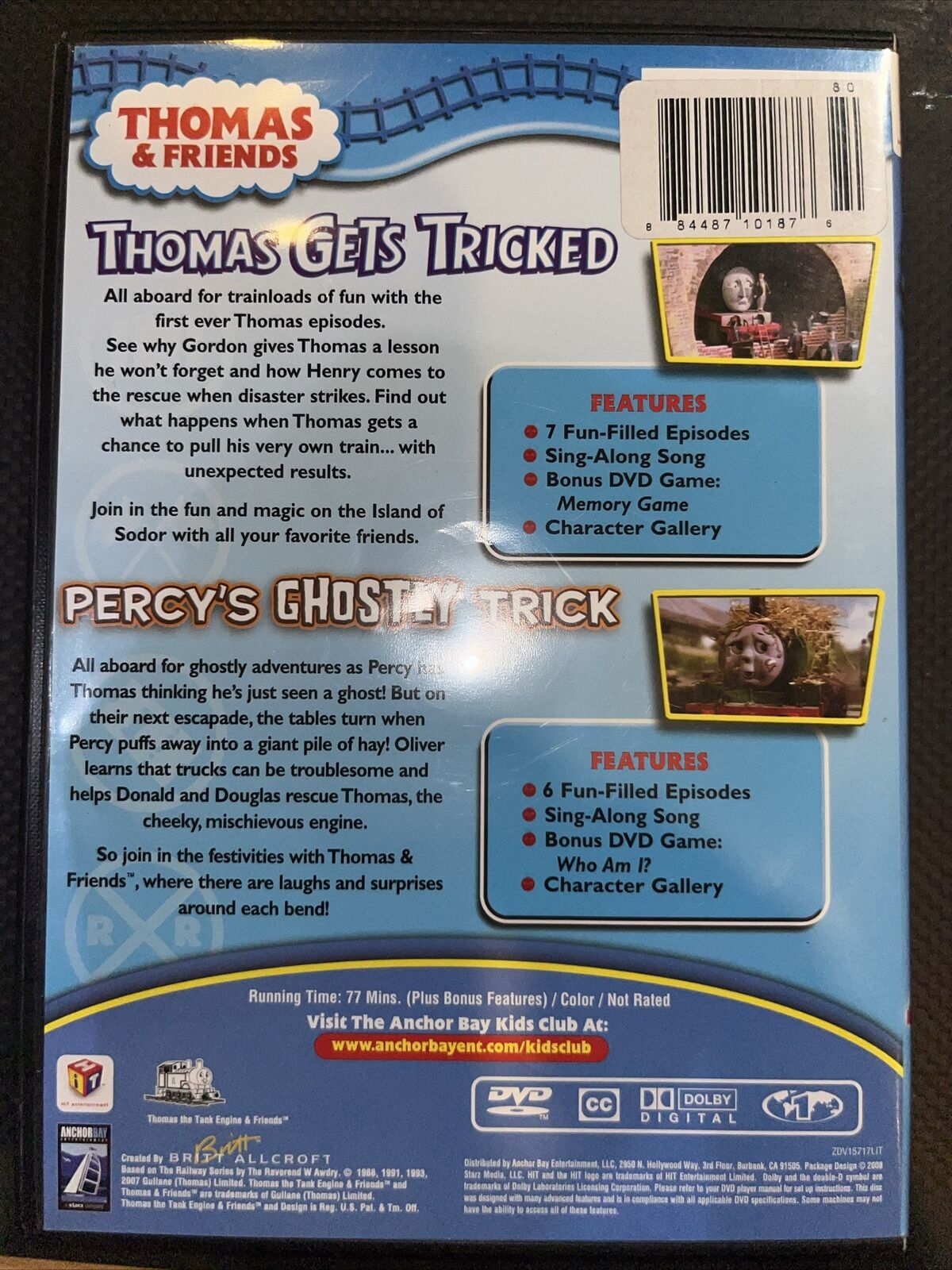 Thomas Friends: Thomas Gets Tricked/Percys Ghostly Trick (DVD, 2008)