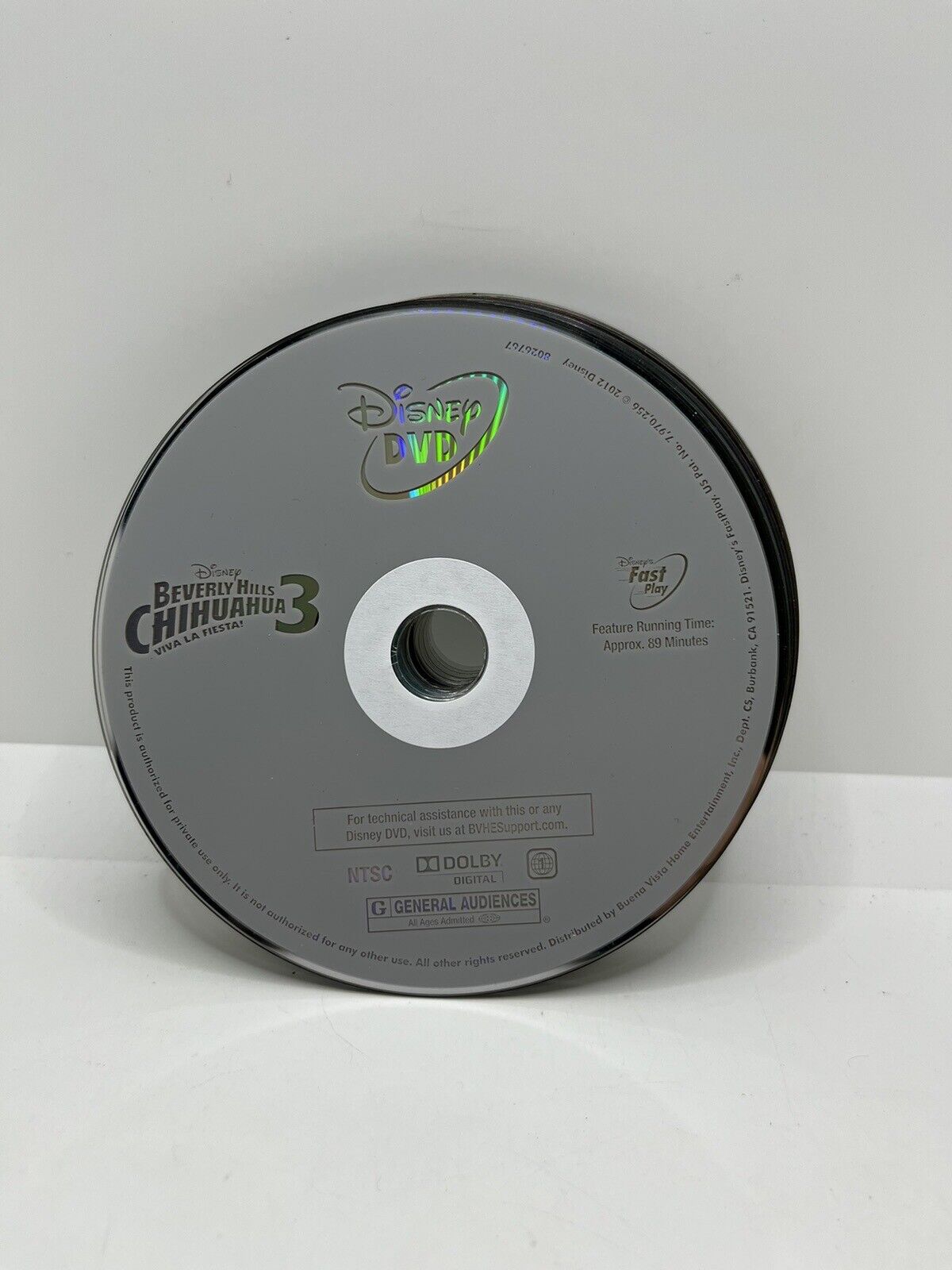 Beverly Hills Chihuahua 3: Viva La Fiesta (DVD, 2012) Disc Only