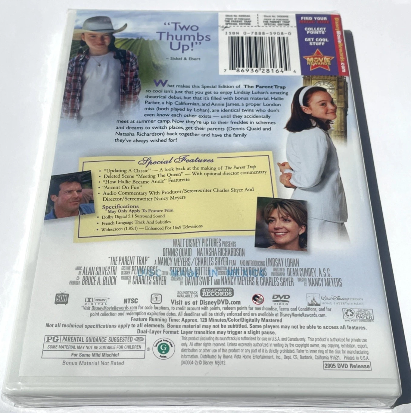 The Parent Trap (DVD, 1998) New