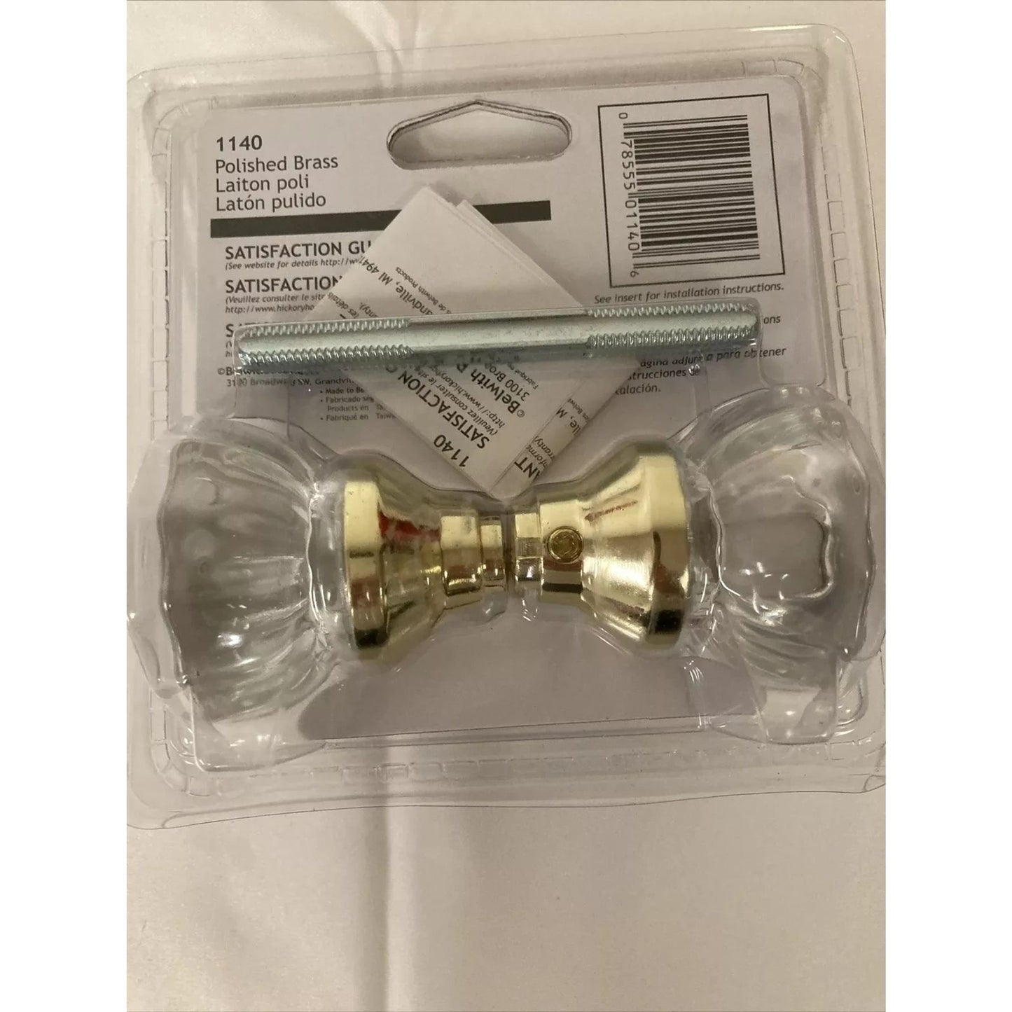 Hickory Hardware Glass Knob Set 1140 Replacement - Factory Sealed