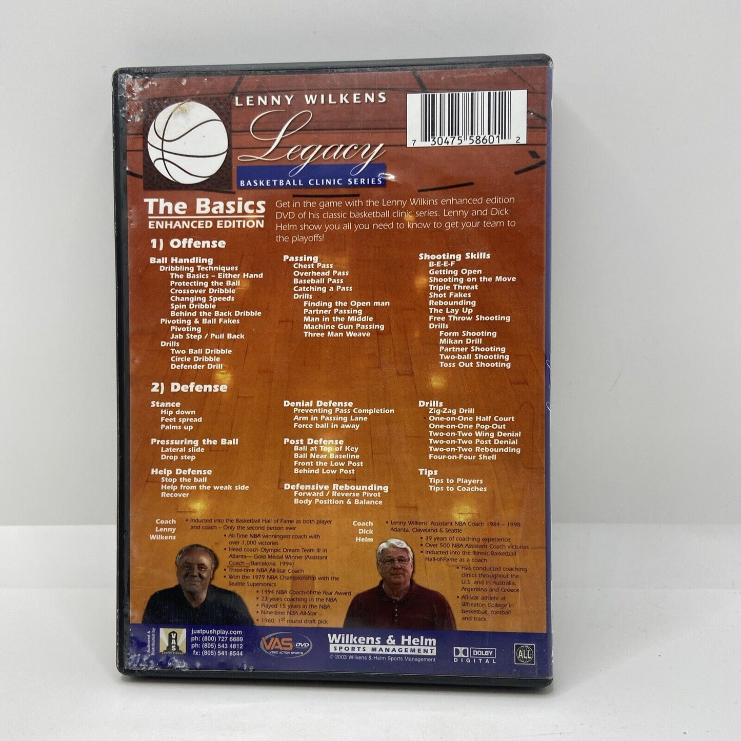 Lenny Wilkens Legacy Basketball Series: The Basics (DVD, 2004, Enhanced Edition)
