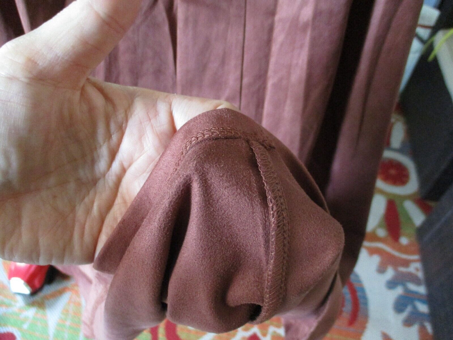 LuLaRoe Brown Elegant Avery Skirt Micro Suede NWT Small