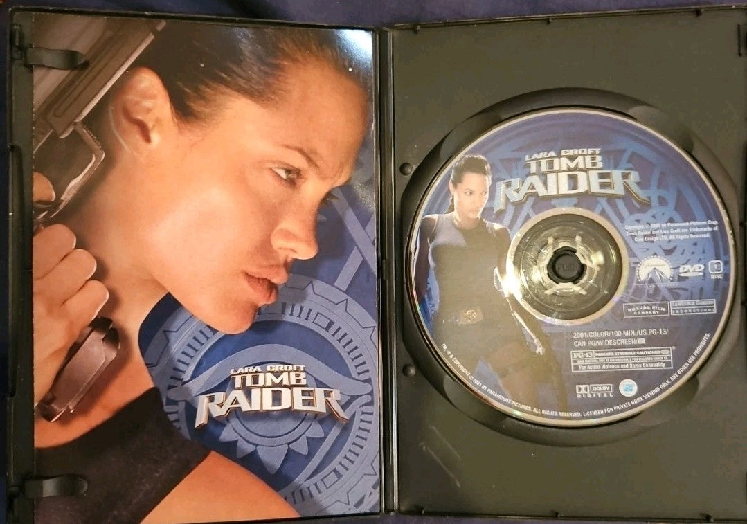 Tomb Raider (DVD) Slim Case. Cropped Sleeve