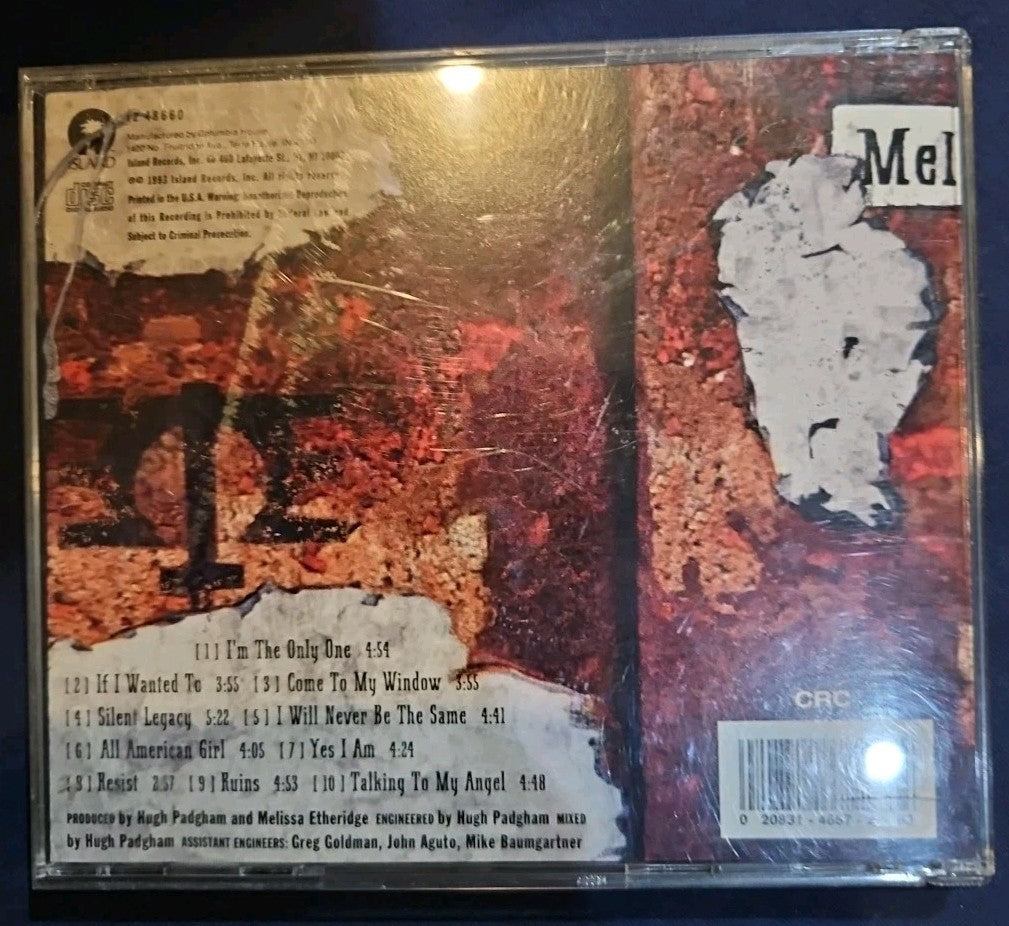 Melissa Etheridge ~ Yes, I am Melissa ~ New Sealed