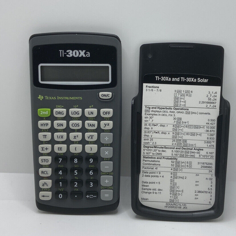 Texas Instruments TI-30Xa Solar Scientific Calculator