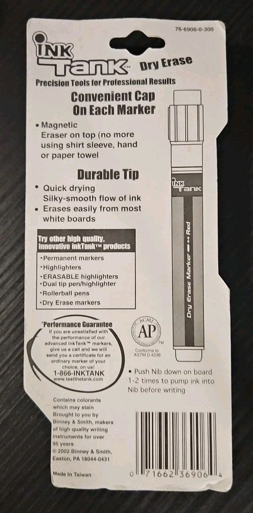 Ink Tank Special Dry Erase Markers