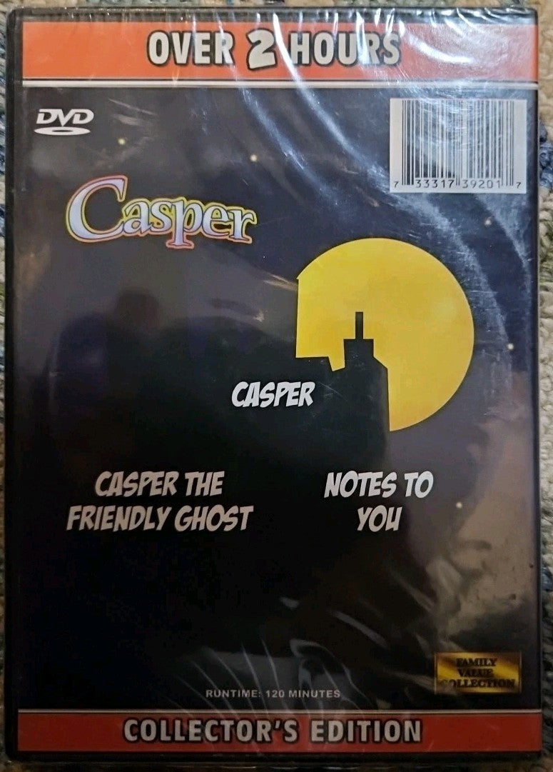 Casper Collector's Edition All Regions (DVD)2 Full Hours Of Cartoons. New Sealed