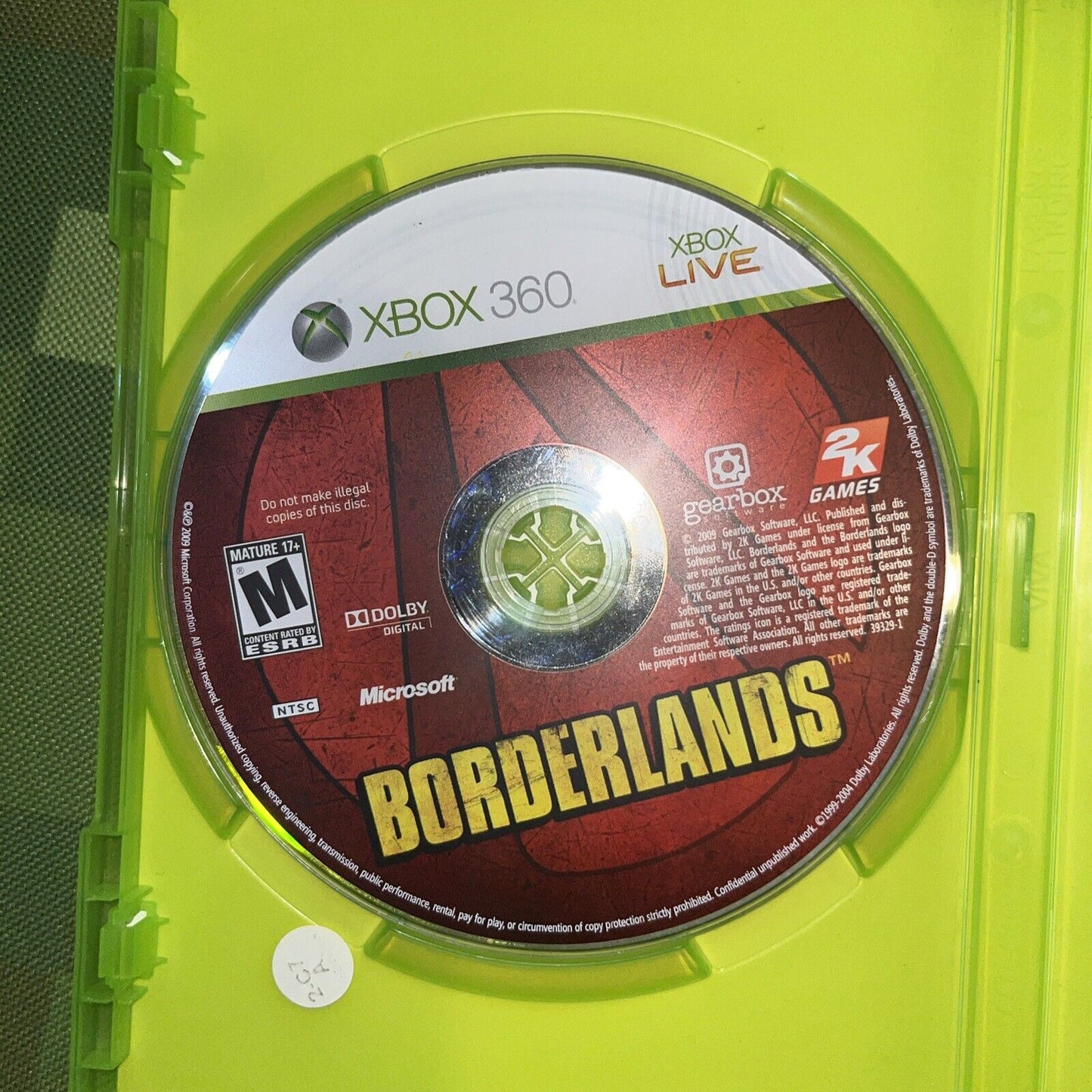 Borderlands -- ( Xbox 360, 2010) new case pristine Disc