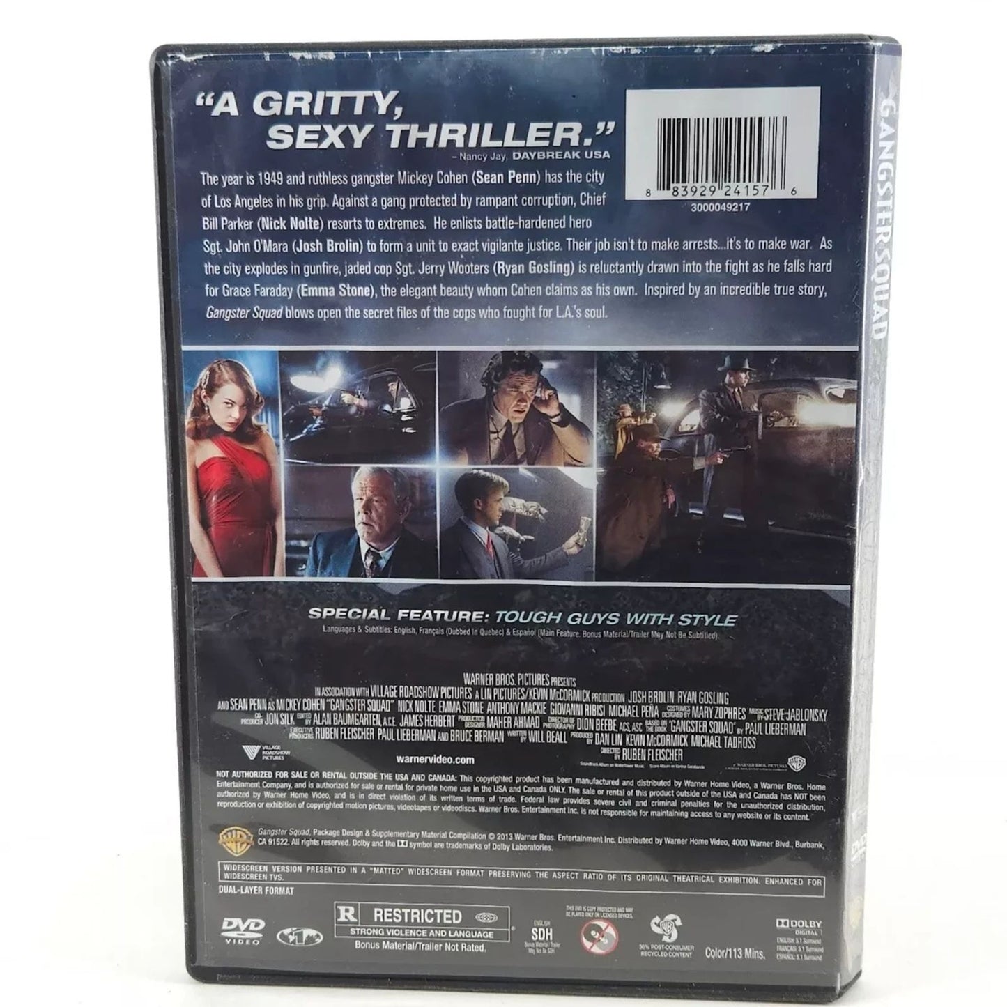 Gangster Squad (DVD) Factory Sealed