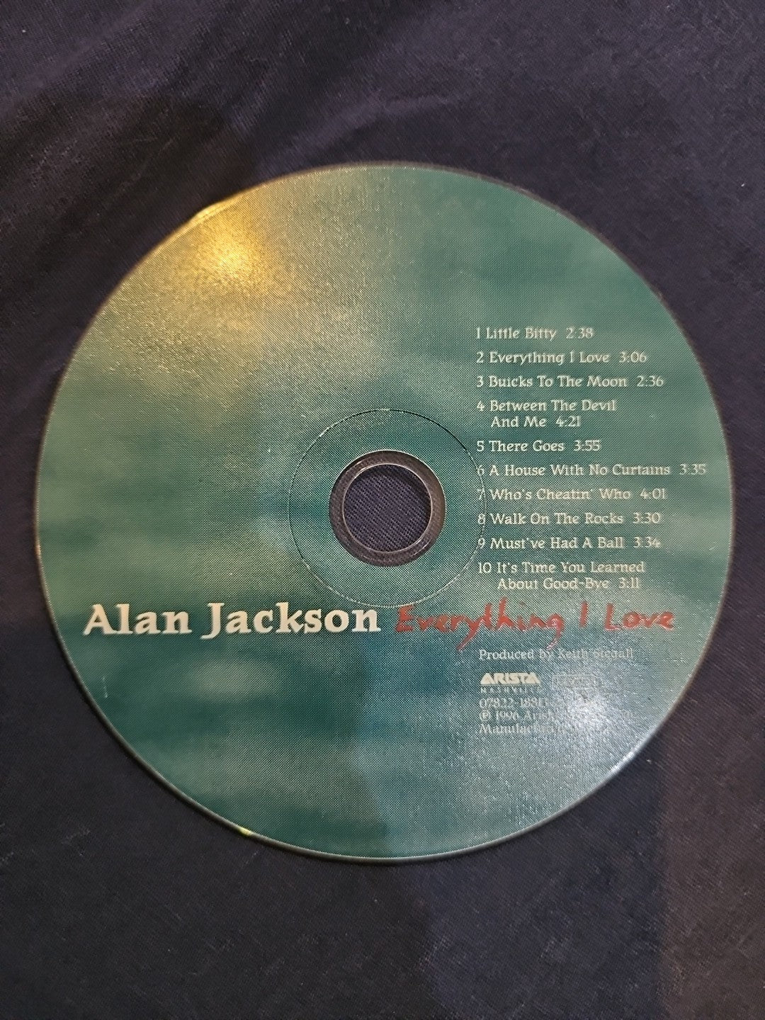 Alan Jackson Everything I Live (CD) DISC ONLY