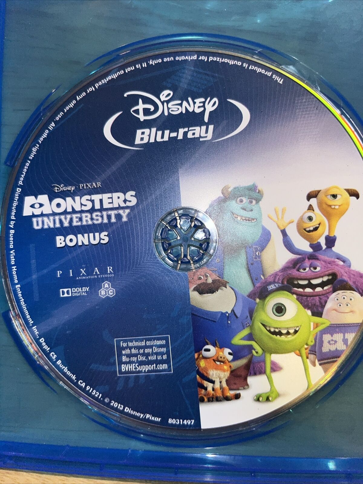 Monsters University (DVD, Blu-ray, Bonus Bluray, 2013)