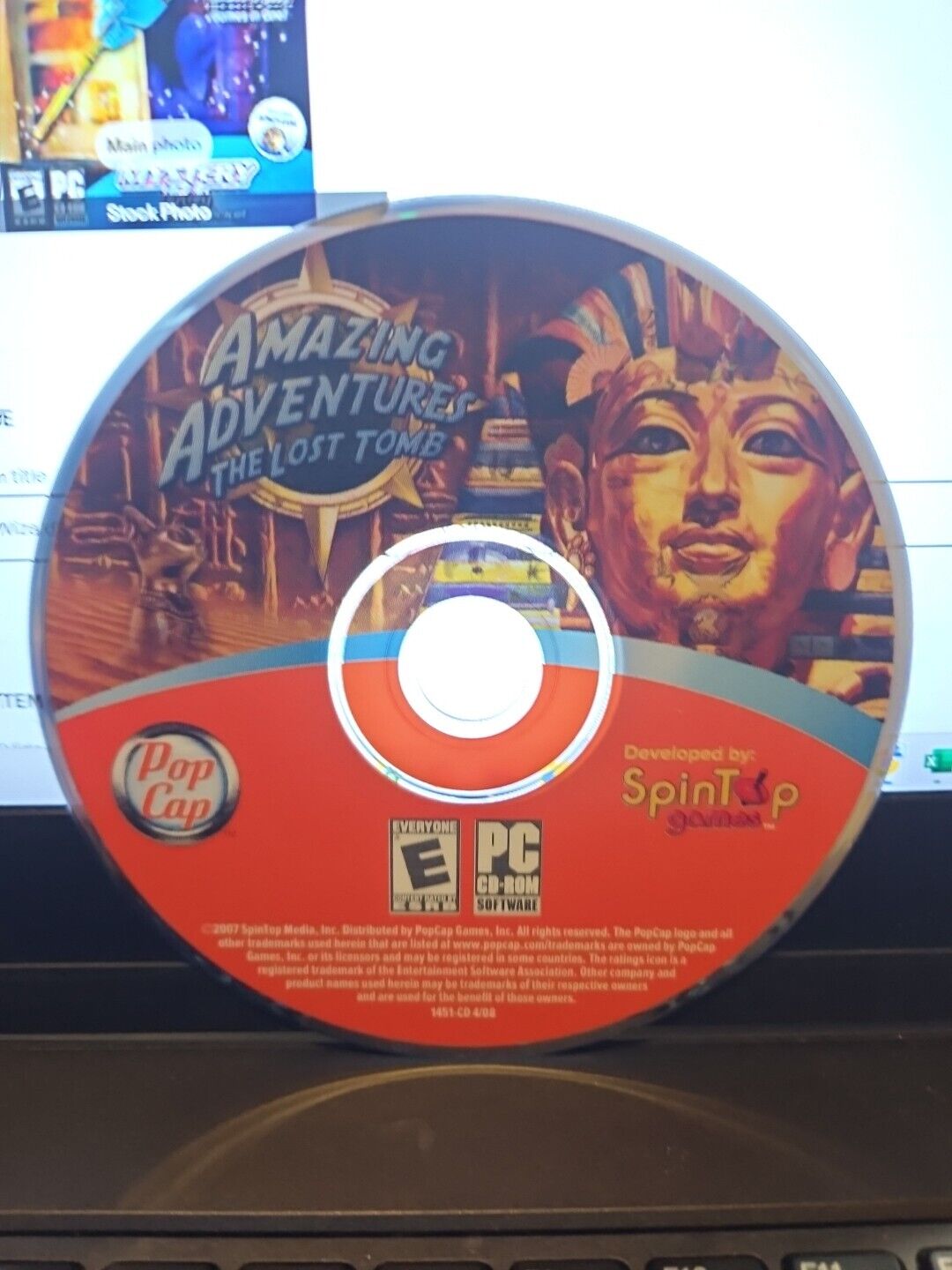 Amazing Adventures: The Lost Tomb (PC, 2008) Game Disc Only