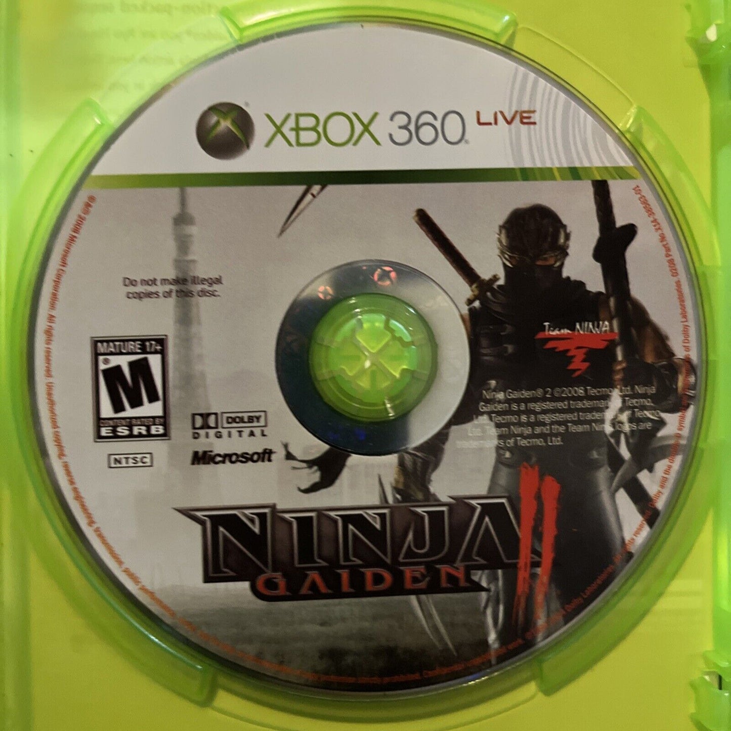 Ninja Gaiden 2 - Xbox 360 - CIB. Tested. No Scratches. New Case. Resealed