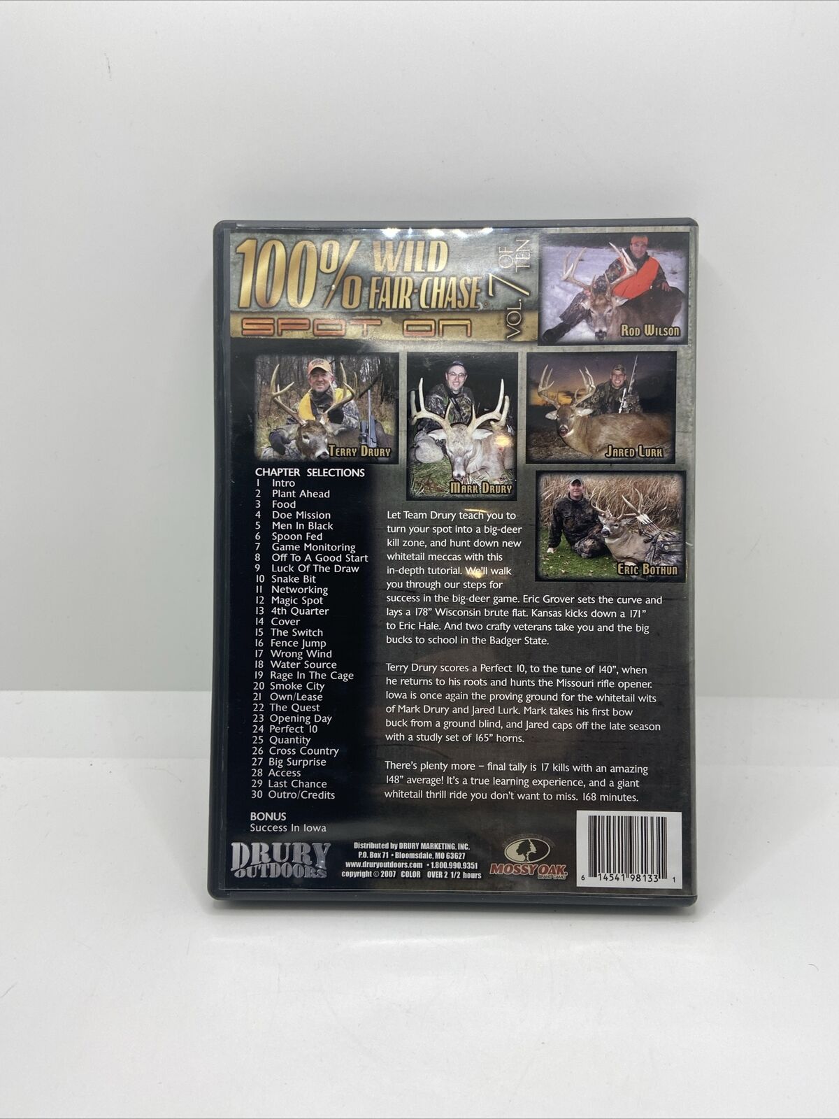 Drury Outdoors 100% Wild Fair Chase Spot On Volume 7 - Deer Hunting DVD